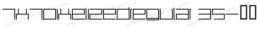 7x7pixelizedregular 35字体转换